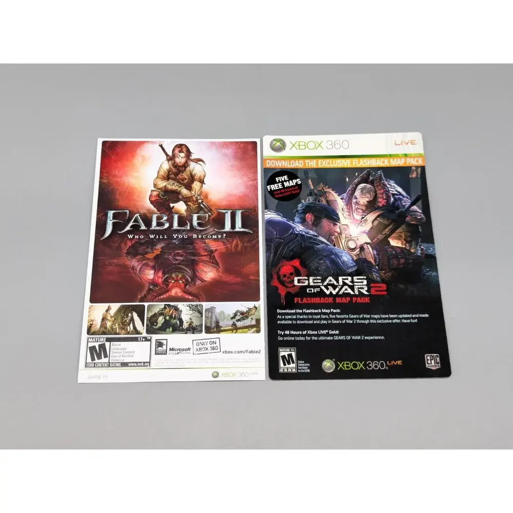 Xbox 360 Gears of War 2 CIB With Flashback Map Pack 5 Free Extra Maps Tested